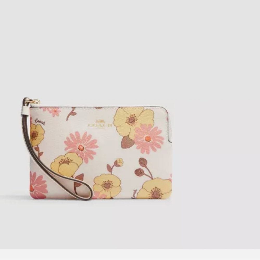 Coach Floral Wristlet - Picture 2 of 5